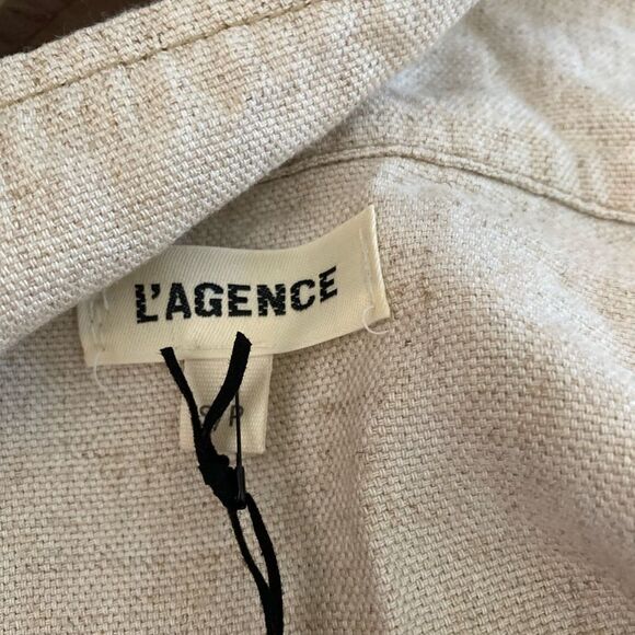 NWT L’Agence Celine sim femme linen jacket S - Picture 13 of 16